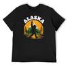 Alaska US State Bigfoot Sasquatch T-Shirt Cheap Stuff Oversizeds Customizeds Funny T Shirts Men