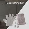 4-Piece Disposable Hair Dye Kit: Gloves, Ear Covers, Shawl, Shower Cap