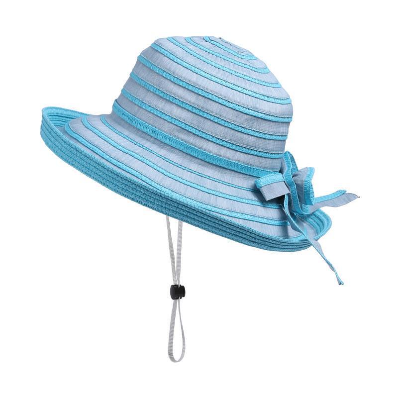 

Summer Hat With Wide Brim And Breathable Fabric For Outdoor Sunshade And Travel Blue