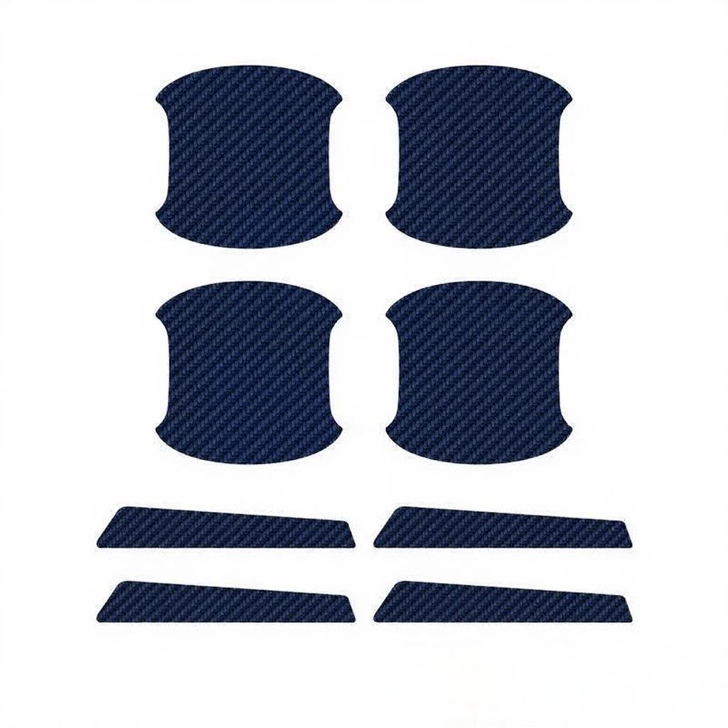 Car Door Bowl Carbon Fiber Pattern Protection Door Handle Sticker Anti-scratch Handle Protection Anti-scratch Door Bowl Sticker