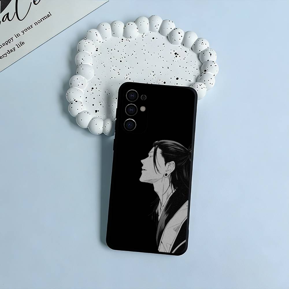 J-Jujutsu K-aisen-beliebte Charaktere Schwarze weiche Silikon-Handyhülle für Samsung S25, S24, S21, S22, S23, S30, Ultra, FE, Lite