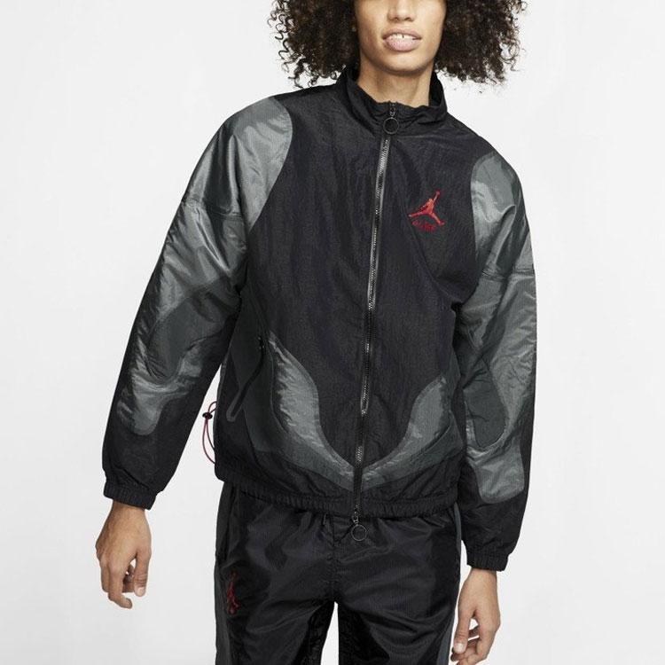 Chaqueta Tejida OFF-WHITE x Jordan (Talla asiática) Ropa de calle para hombre negro CV0551-010