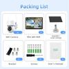 4MP Wireless Solar Surveillance Camera with Touch Screen – Outdoor Waterproof for Home & Mobile Remote Monitoring