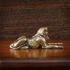 Retro Copper Egypt Sphinx Statue Small Ornaments Brass Guardian Statue Figurines Desktop Decorations Home Decor Accessories