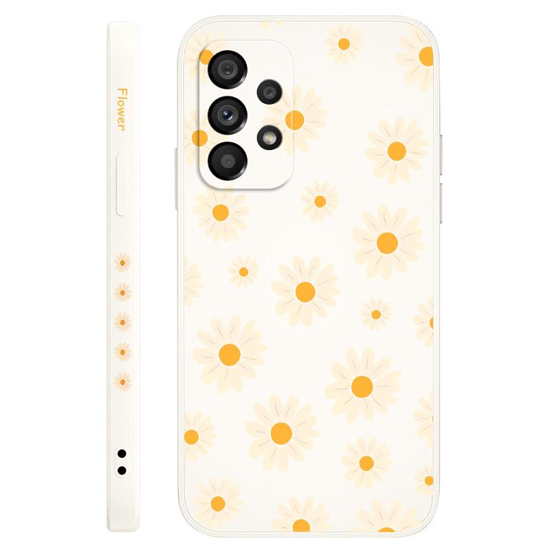 Corrugated Daisy Case For Samsung Galaxy A73 A53 A33 A23 A13 A72 A52 A52S A32 A22 A12 A71 A51 A31 A21S 4G 5G Cover