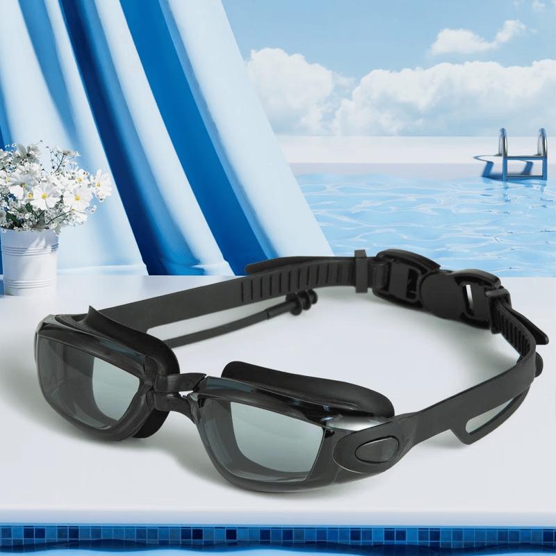 Yu Zhan HD Swim Goggles with Integrated Earplugs (2-Pack)
