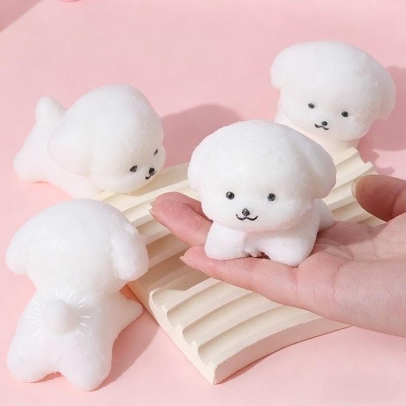 Taba Squshy Teddy Squeeze Toy Slow Rising Kawaii Puppy Stress Relief Fidget Toy Soft Squeeze Antistress Toy for Friends Gift Presents