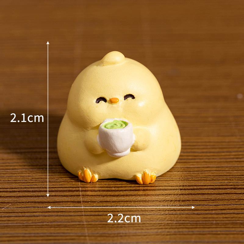 Micro Landscape Cute Casual Happy Chicken DIY Baby House Decoration Accessories Gardening Table Top Car Decoration