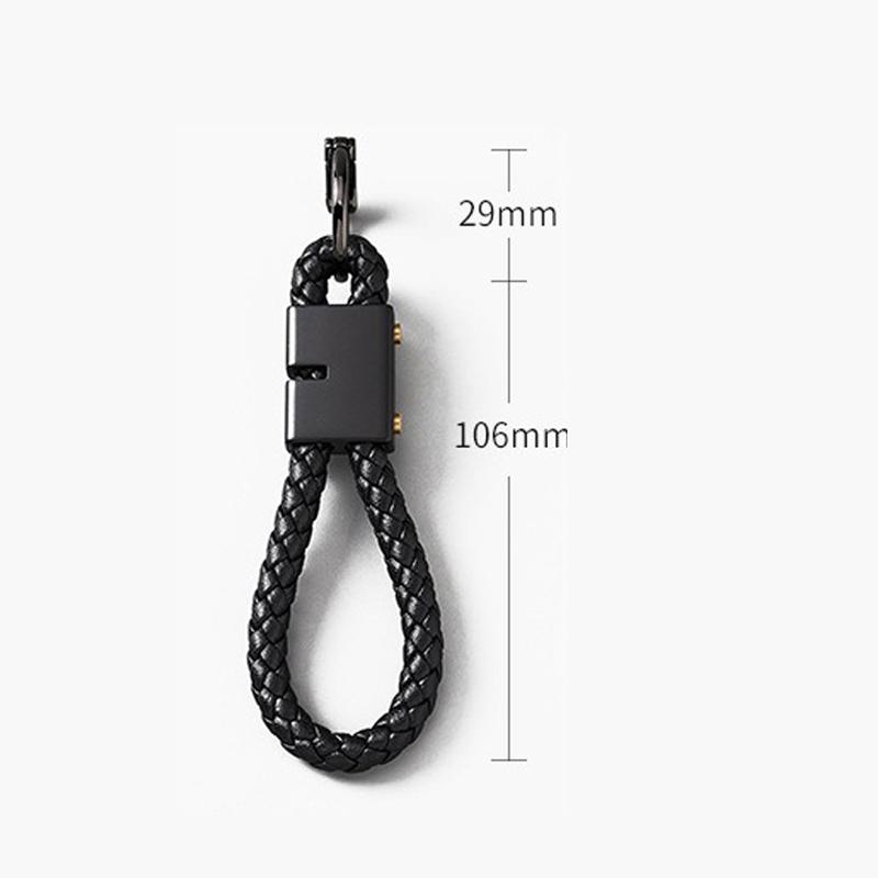 Fashion Leather Braided Rope Keychain Keyring Car Accessory For BMW Series X1 X3 X4 X6 E90 E91 I3 I4 F30 F48 F30 F10 E30 E34 F02 jbdf70