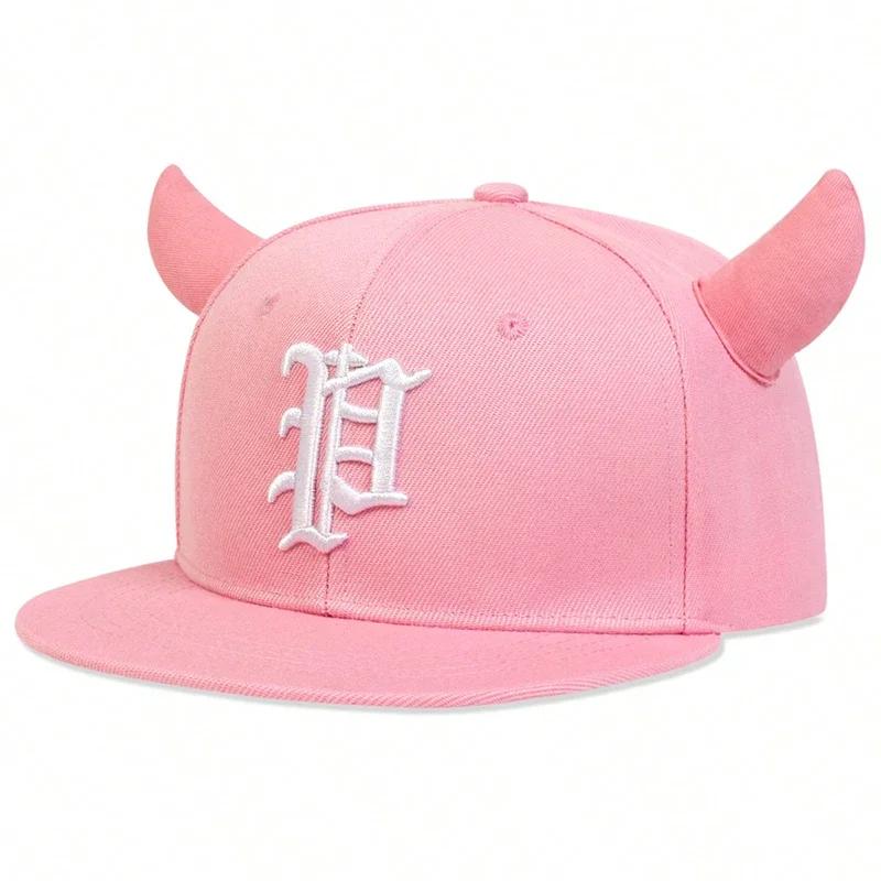 Unisex P Letter Embroidery Baseball Hats Spring Autumn Outdoor Adjustable Casual Hip-Hop Trucker Caps Sunscreen Hat