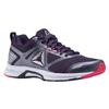 Reebok Durable Synthetic Leather Fabric Low-Top Running Shoes Women sneaker Gray Purple CN1969