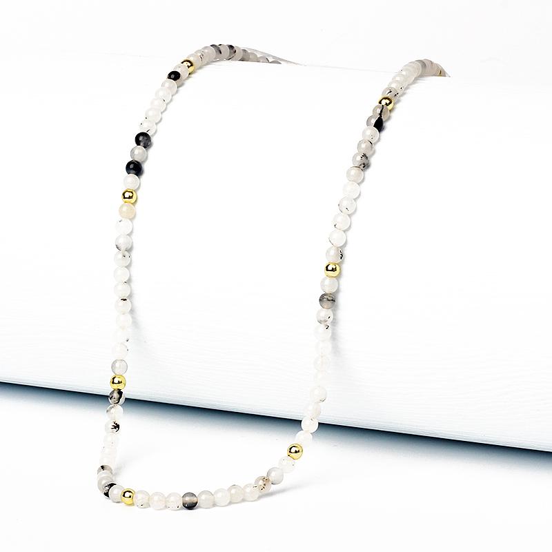 Reiki Nature Stones Necklaces for Women Fashion 4mm Bead Agates Quartz Crystal Lapis Lazuli Choker Men Female Jewelry Party Gift