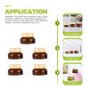 5Pcs Refillable Cream Containers 15G Travel Jars with Lids for Lotion Makeup Body Butter Nail Tips Beads Glitter Gems