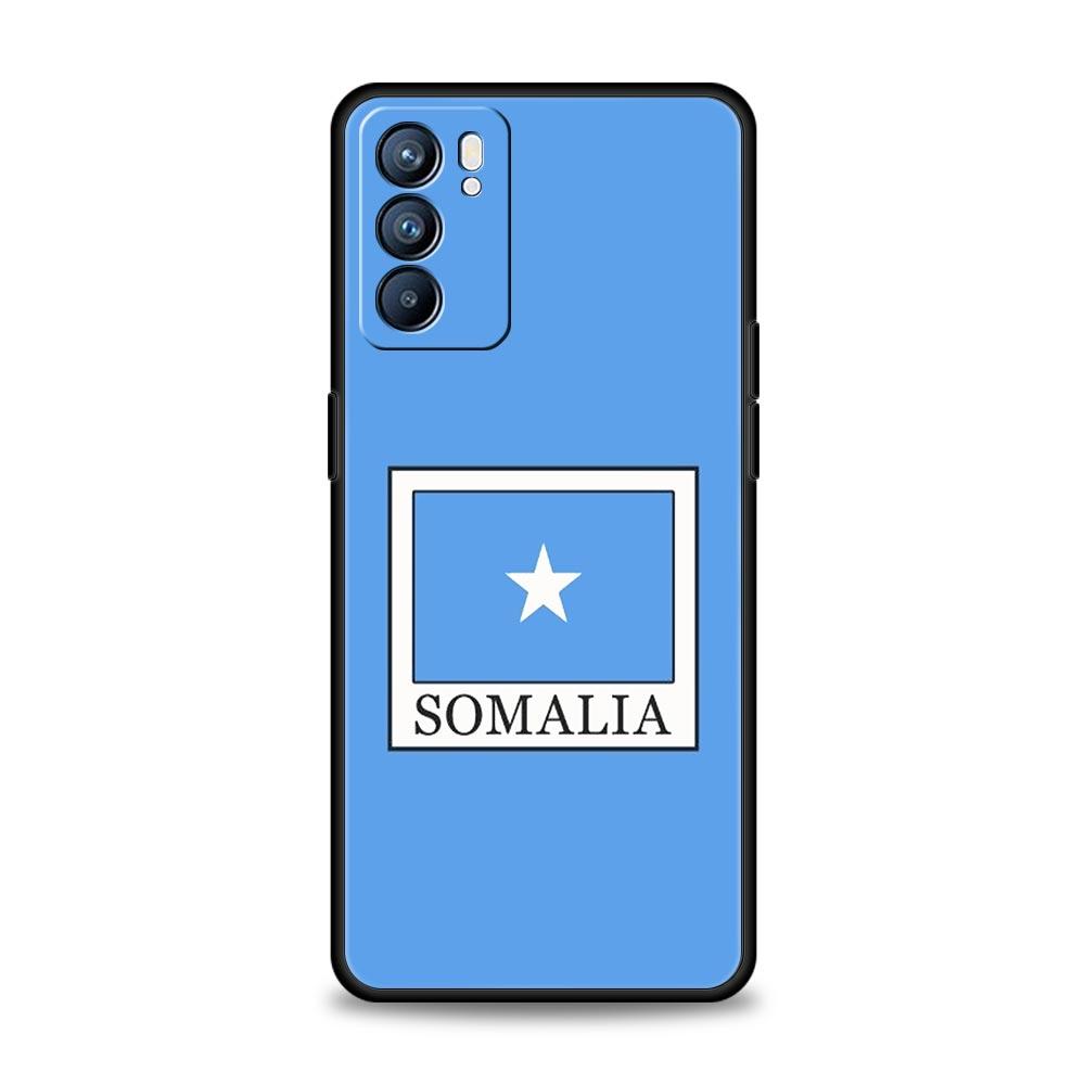 Funda de Teléfono con Bandera Nacional de Somalia Para Oppo Reno14 Reno13 Reno12 11 F 10 Find X5 X9 Pro A54 5G A53 A9 A16 A78 4G A80 A98 Cubierta