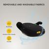 Yoho I-Size Booster Car Seat, E4 R129, 125-150cm, 6-12 Years, Lightweight, Portable (Black)
