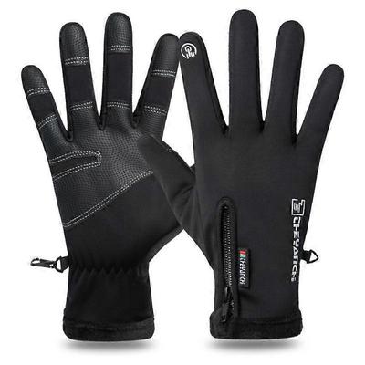 Winter Gloves for Men Women - Cold Weather Gloves for Running Cycling, Waterproof Snow Warm Gloves Touchscreen Finger