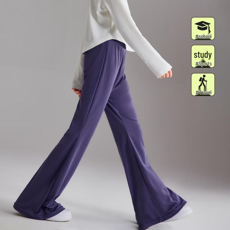 ASK JUNIOR Girls' Summer Lightweight Flare Casual Pants