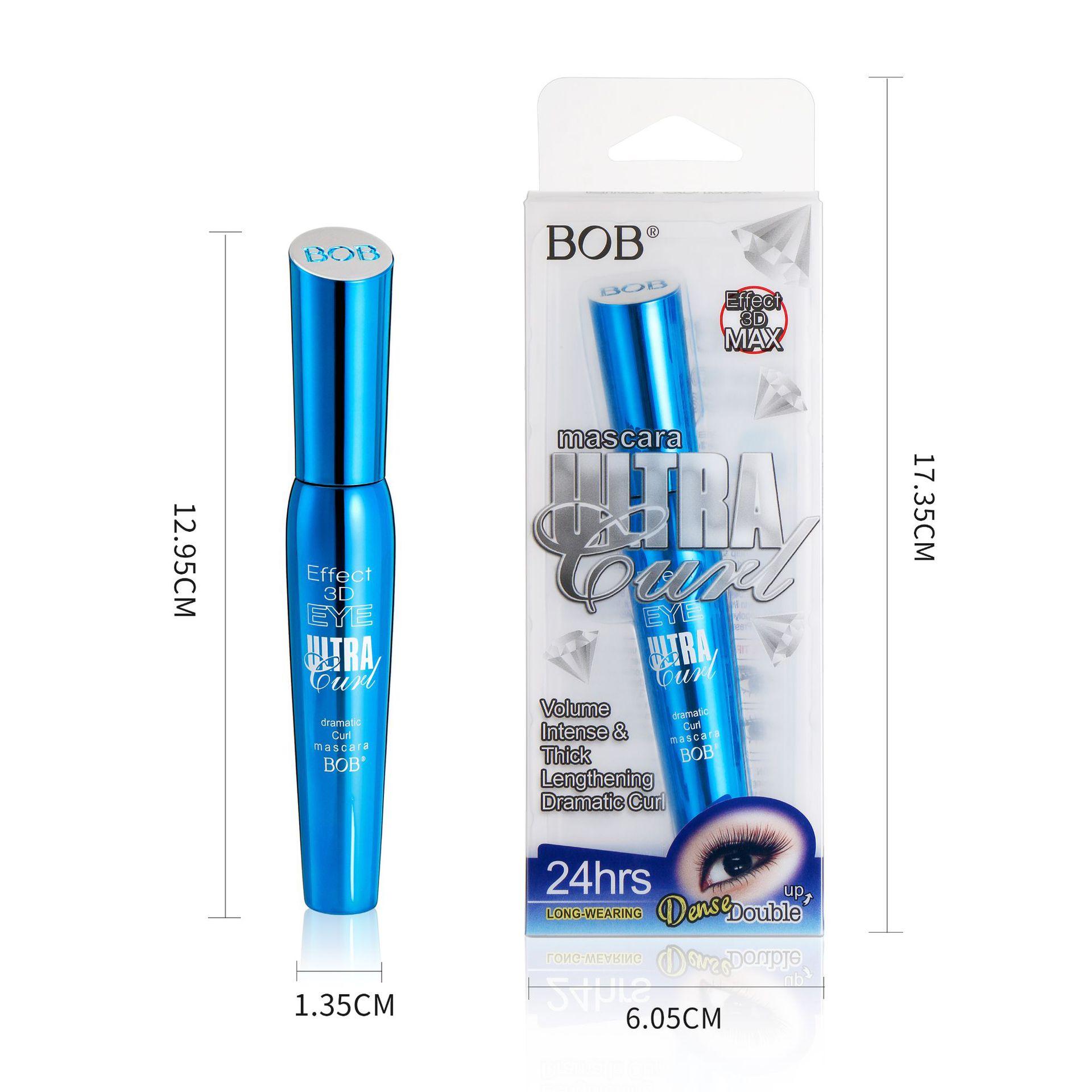 BOB three-dimensional curled mascara dense and not easy to smudge slender waterproof and long-lasting black primer 8G