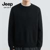 JEEP SPIRIT Men's Heavyweight Round Neck Knit Sweater