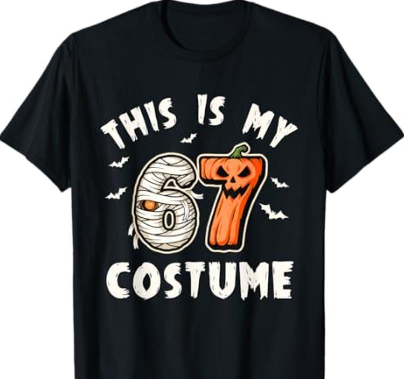 This is My Halloween 67 Costume Number 6 7 Meme T-Shirt S