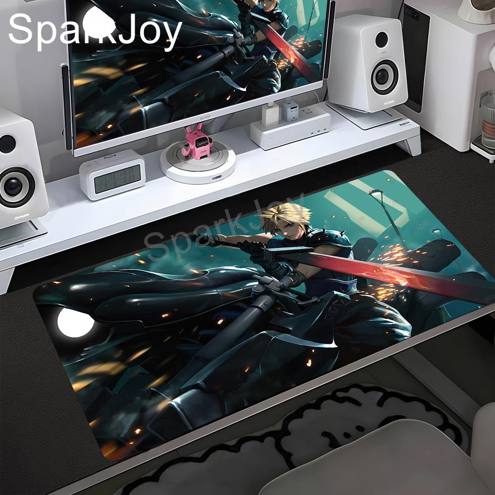 HD Computer Mousepad Final Fantasy 7 Large Gaming Mouse Pad PC Gamer Laptop Mouse Mat Office Mausepad XXL Keyboard Mat Desk Pad