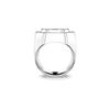 Swarovski Dextera Cocktail Statement Ring Octagon White Crystal Rhodium Plated Silver 62
