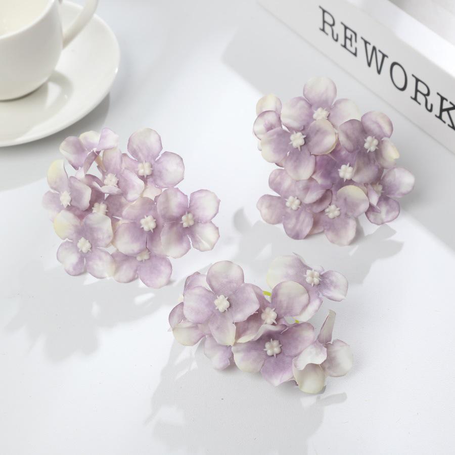 Simulated Hydrangea Accessories: DIY Handicraft Hanfu Flower Decorations