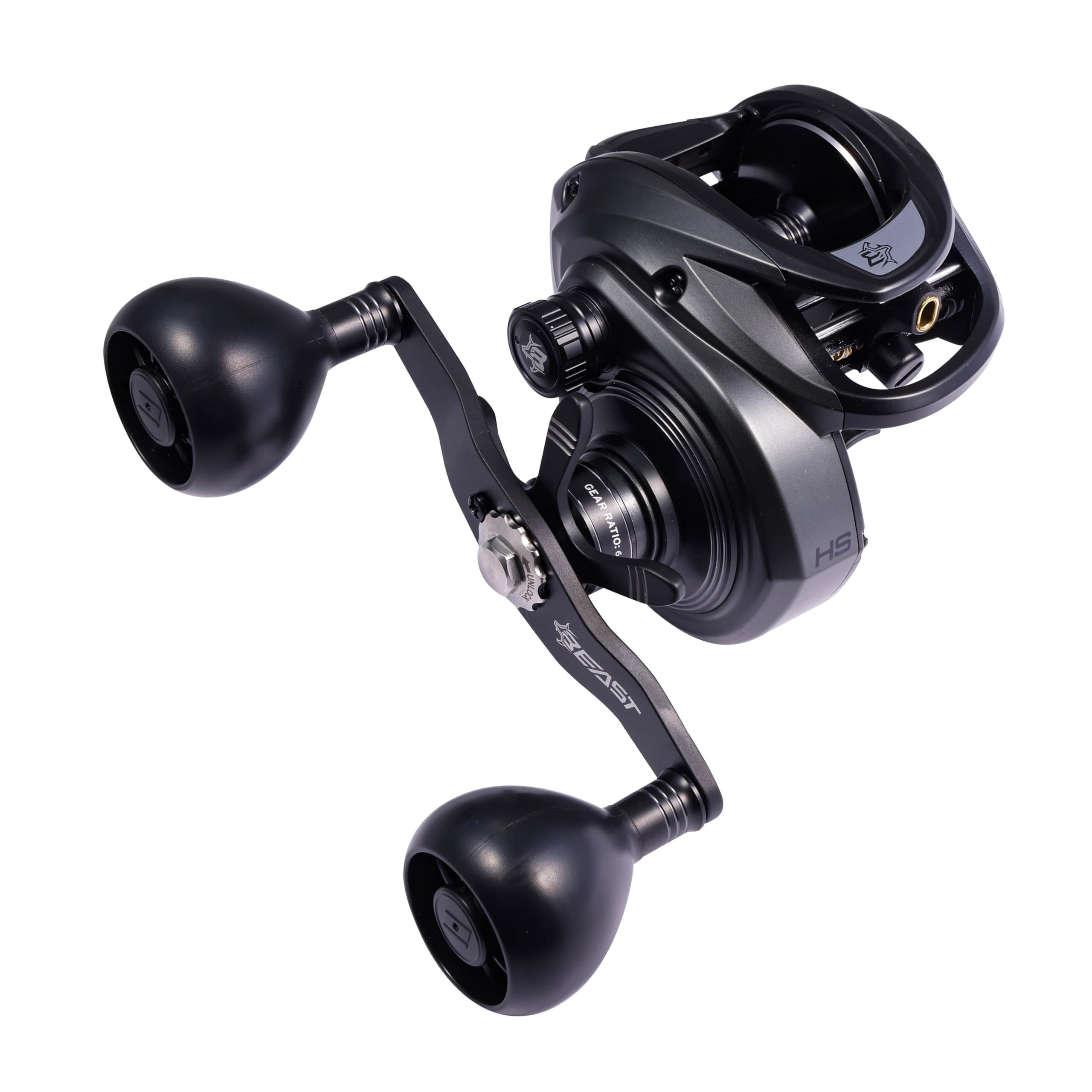 

Abu Garcia Beast LP Beast 400 High Gear Baitcasting Reel Low Profile Bass Saltwater Monster Fish Big Game чёрный