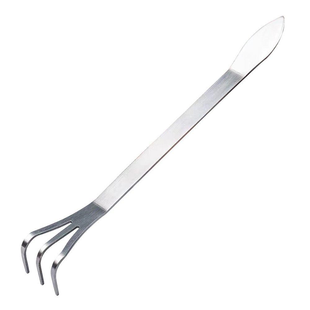 Handheld Stainless Steel Root Rake Mini 2-in-1 Bonsai Tweezers Rustproof Multifunctional Gardening Rake Potted Plants
