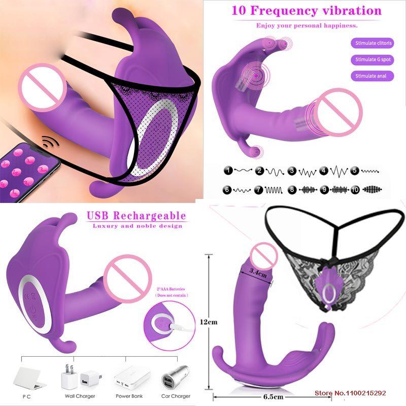 Handsfree Rubber Stick Wearable Masturbation Muschie Women's Panties Plugs Vibrator Men Silicone Xxx Massage Diode Secret CRW1