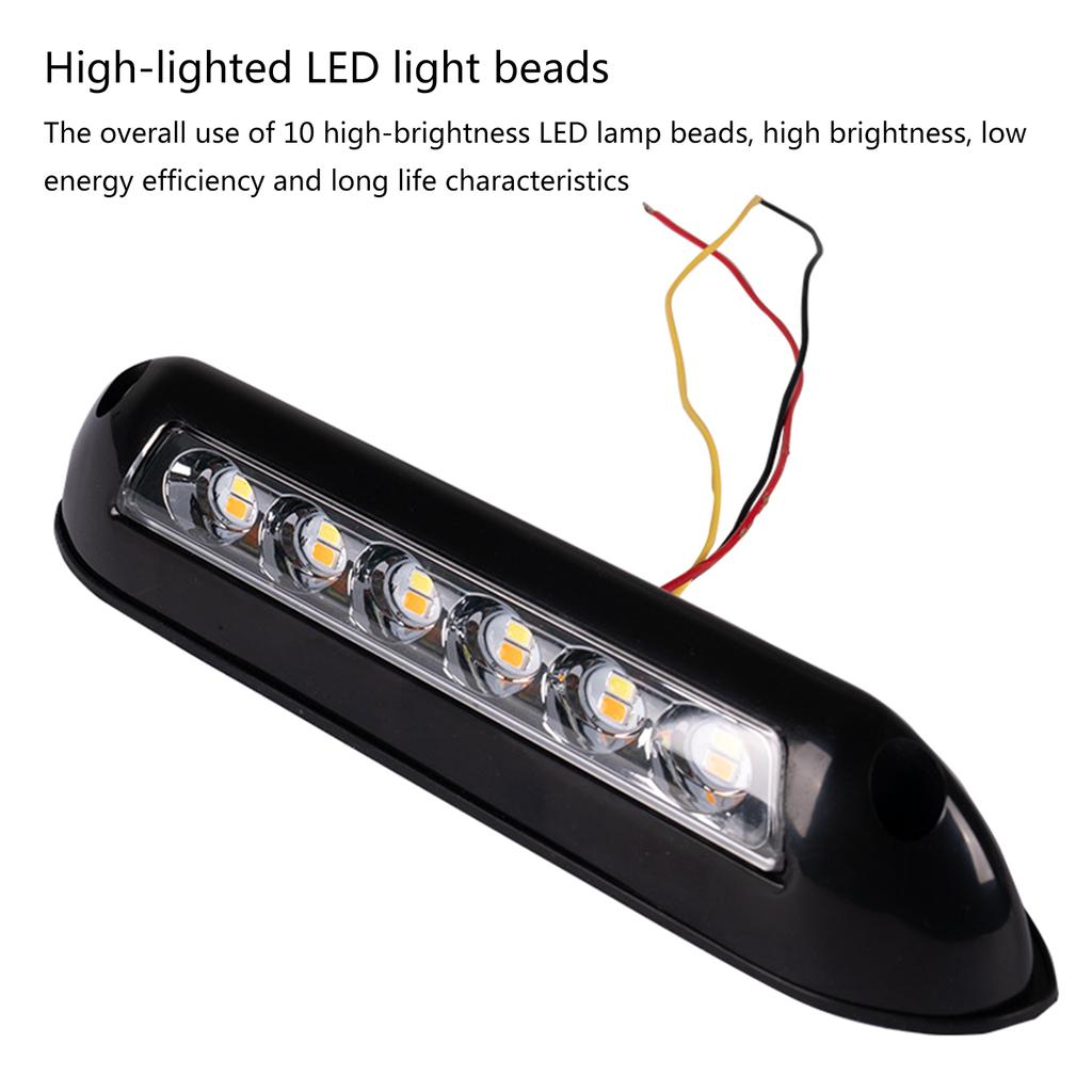 Upgraded LED Awning Light Exterior Strip Lamp Side Light Simple Installs Suitable for Caravans Motorhome RVs Campervan