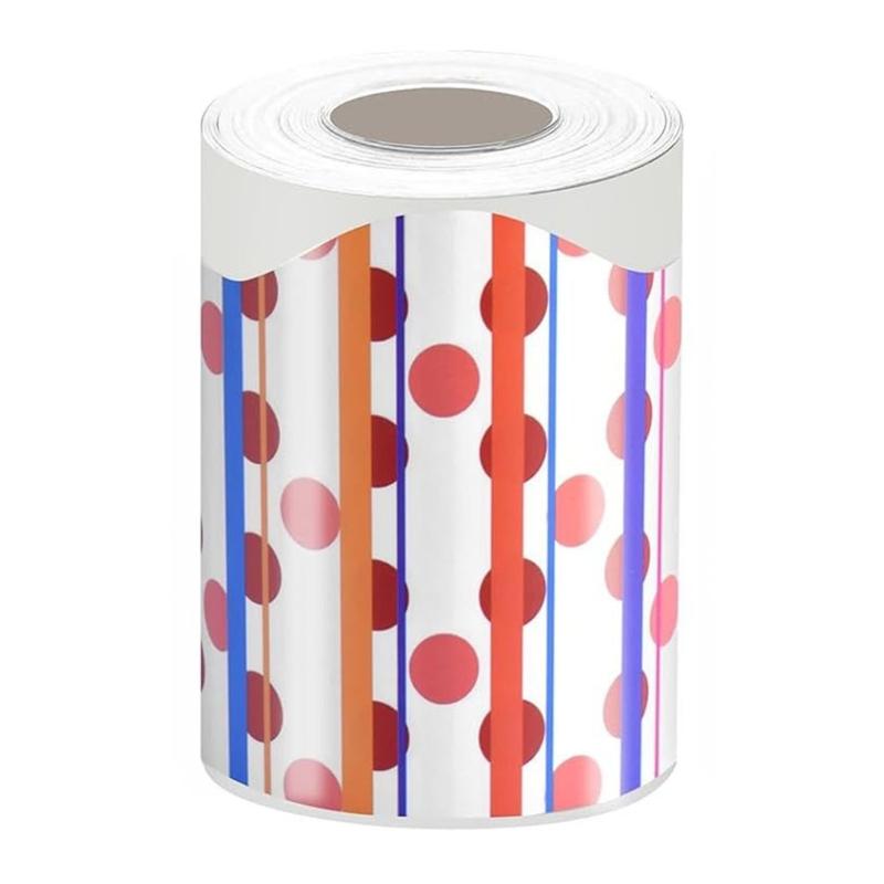 10m Pinnwand-Ränder Bunte Punkte Randleiste Dekorativer Aufkleber Pinnwand-Randleiste für Klassenzimmerdekorationen
