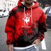 Spring And Autumn Fashion Men's Hoodie Holiday Party Role-playing Bloody Wounds 3D Print Hoodies Casual Boy Sweatshirt Women's Oversized Top Clothing