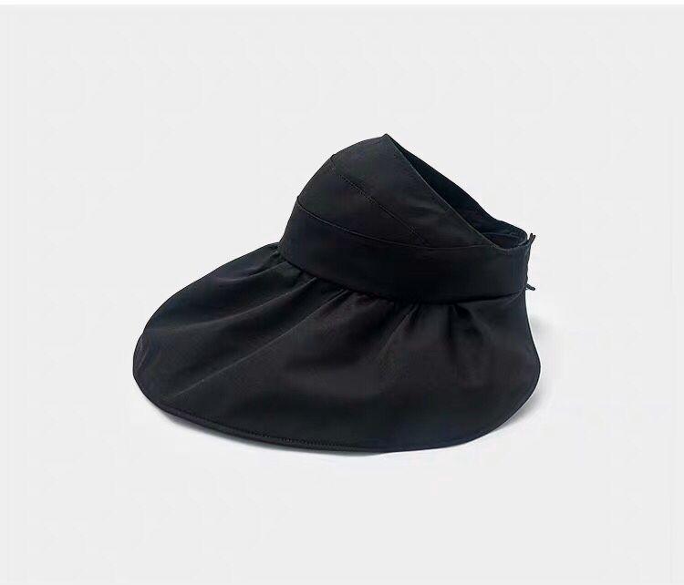 Japanese empty hat women's summer vinyl bucket hat sunshade sunscreen face hat