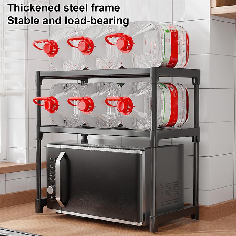 Étagère de cuisine, Support pour micro-ondes, Four, Friteuse à air, Cuiseur à riz, Machine à café, Plan de travail, Étagère de rangement à plusieurs niveaux