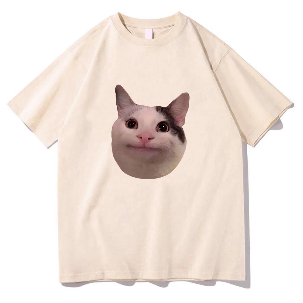 Cat Meme style women's short sleeved Tshirt with fun patternscomfortable and soft casual Tshirtfun daily wear Tshirt