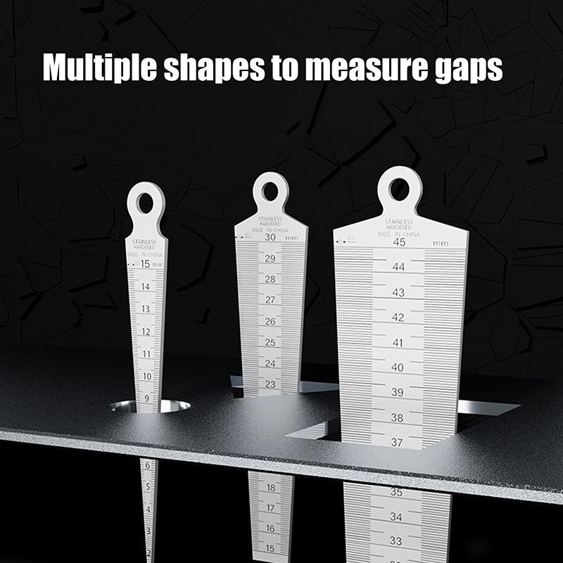 Multi-size Stainless Steel Hole Measuring Tool Taper Gauge Feeler Inner Diameter Ruler Measuring Probes Aperture Measurement