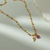 Exquisite Zircon Heart Pendant Necklace: Retro European & American Fashion, Versatile Luxury Women's Clavicle Chain