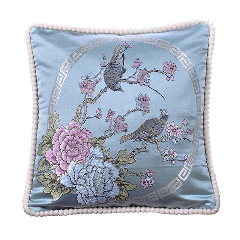 48x48cm 1pcs European Jacquard Pillow Cover Car Bedroom Home Theme Decoration Pillowcase Soft and Wear-resistant Square Sofa Waist Cushion Covers