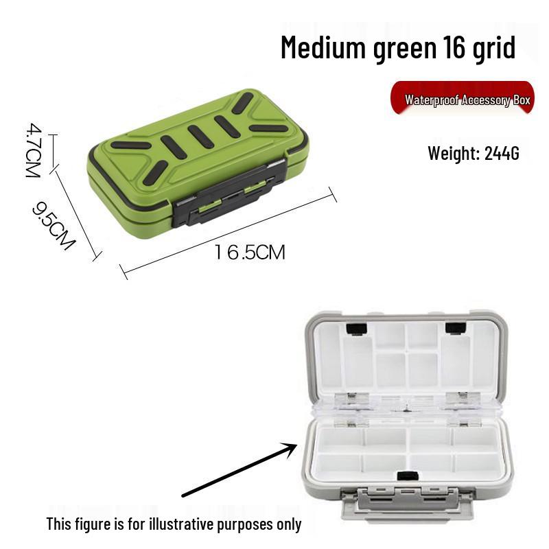 Wasserdichte Tragbare Aufbewahrungsbox für Angelköder und Jigköpfe