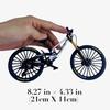 1:8 All-Terrain Mountain Bicycle Die-Made Model with Realistic Suspension and Brakes, Suitable for Indoor and Outdoor Display.