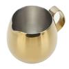 Kaffee Milchbecher Edelstahl Milchaufschäumkännchen Cappuccino Latte Art Milchkrug Becher Golden