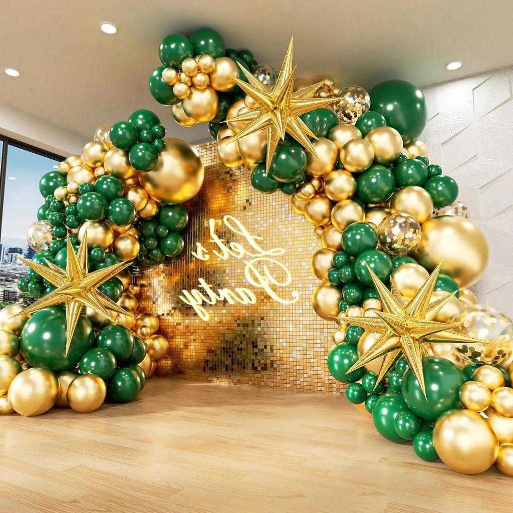 Exploding Star Balloon Chain Set for Parties and Events - Advanced Decorative Background