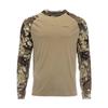 SIMMS Fishing Clothes Luya Long-sleeved Round-neck T-shirt Men's Sunscreen Quick-drying Breathable
