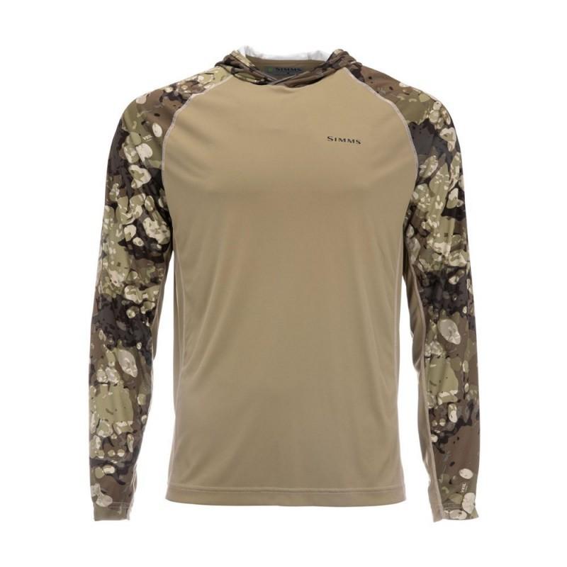SIMMS Fishing Clothes Luya Long-sleeved Round-neck T-shirt Men's Sunscreen Quick-drying Breathable