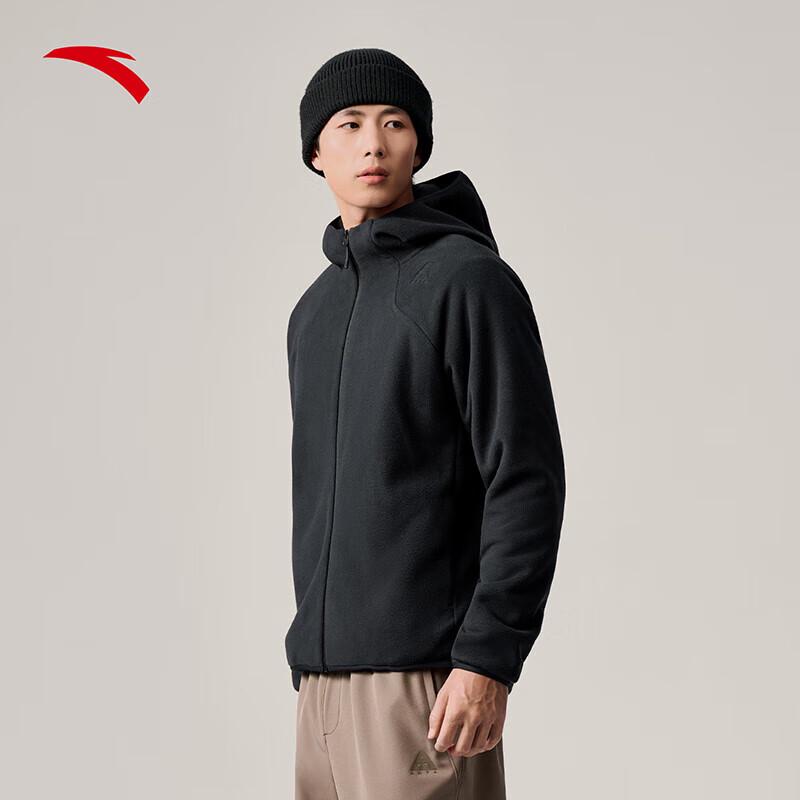 Anta Men s Earth Shell 3.0 Fire Shell Warm Fleece Hooded Jacket 3XL