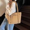 With Compartments Shoulder Bag Nylon Tote Bag Durable Puffer Carryall Bag  Women
