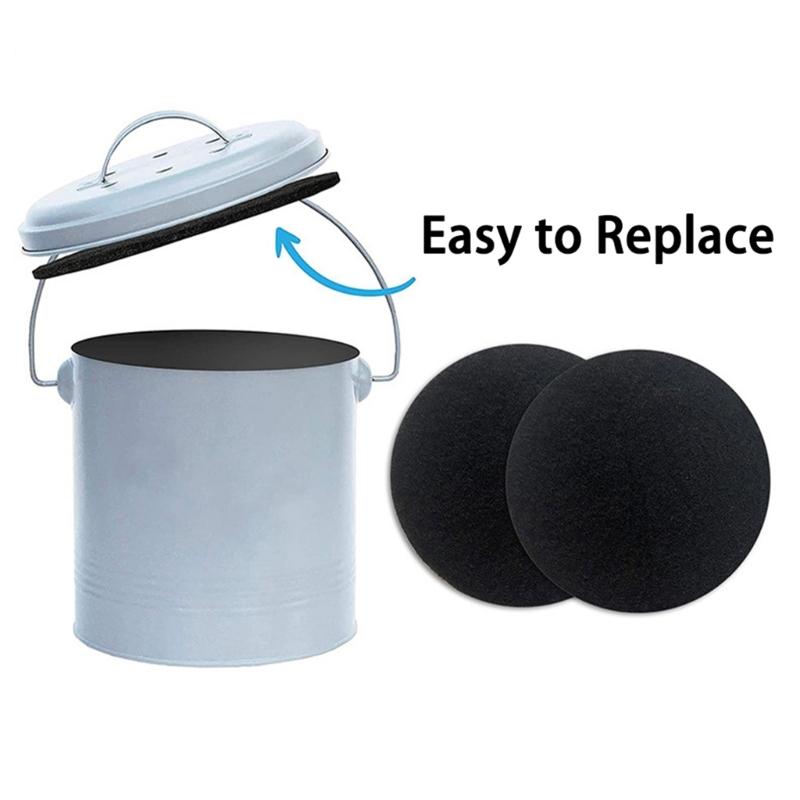Kitchen Waste Disposer Filter Pads, 10 Round Replacement Discs with Dense Microporous Structure for Food Scraps and Small Kitchen-Waste Particles