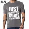 Men tshirt Fashion Tshirt Plus Size Summer For Men tshirt Just One More Subie I Promise Short Sleeve Breathable Crew Neck Tops