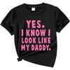 Nivne Tco Toddler Girls Clothes - A Piece of Letter Graphic Print Short Sleeve Tee -Little Girls Casual Summer T-Shirts Tops